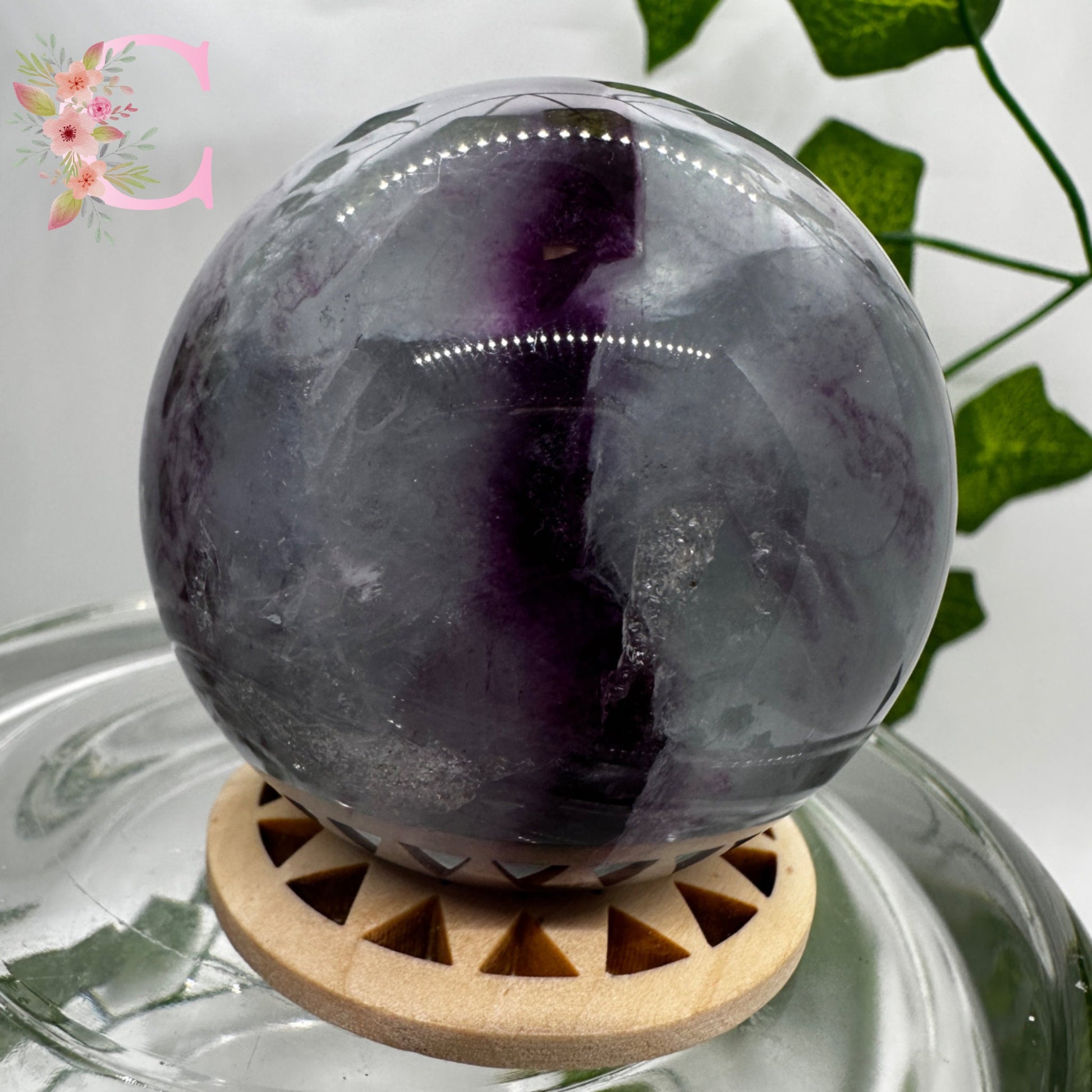 Blue and Purple Fluorite Sphere (C-D) You chose