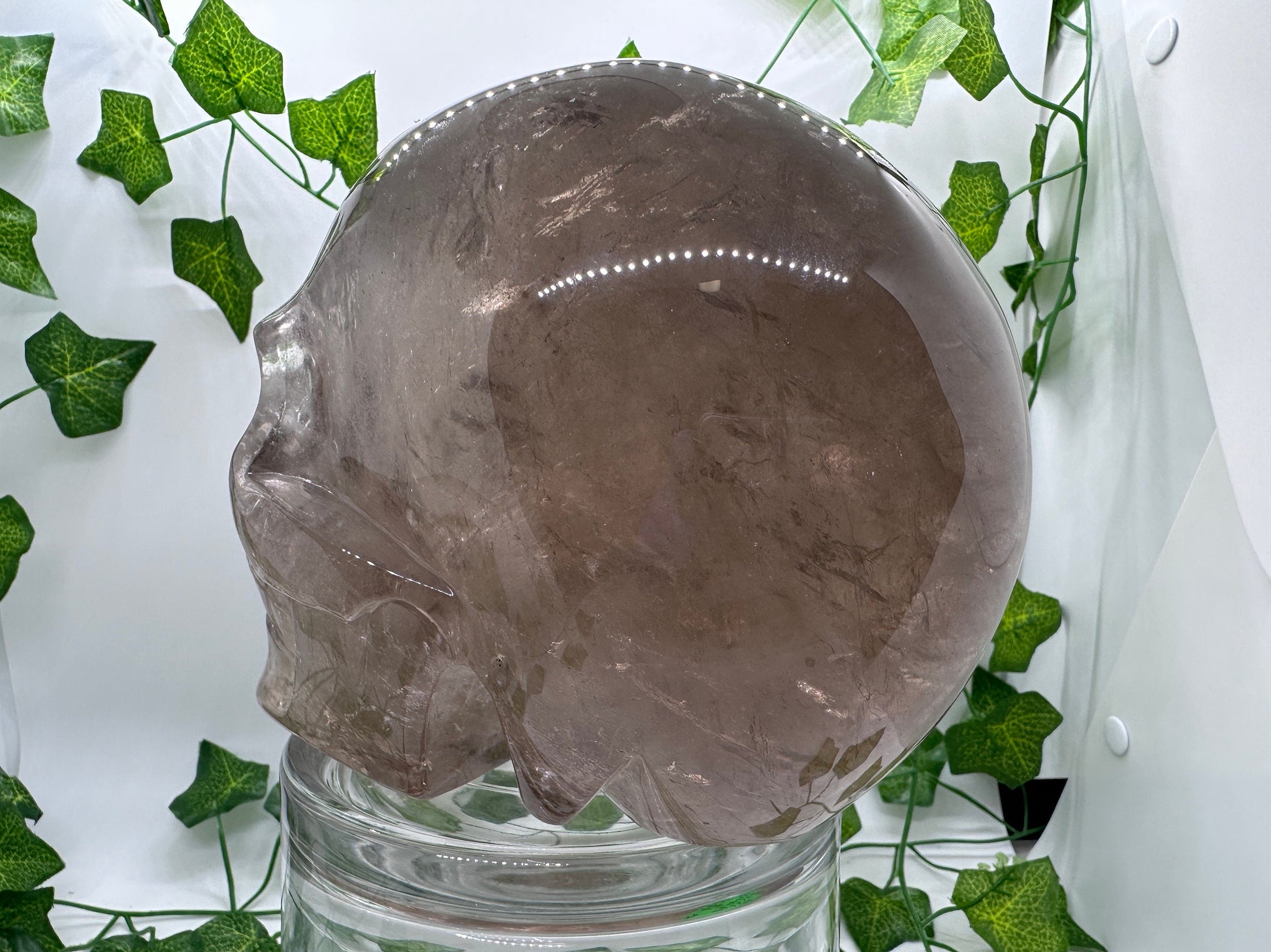 7lb High Quality Smoky Quartz Skull(A) Skull Decor, Natural Crystal Skull, Hand Carved Skull, Crystal Skull, Reiki Healing Statue collection