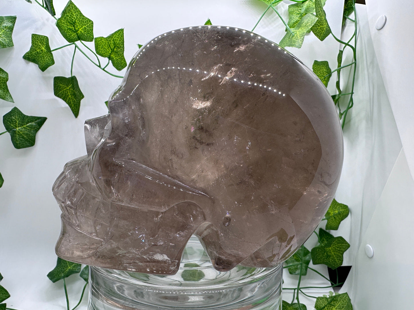7lb High Quality Smoky Quartz Skull(A) Skull Decor, Natural Crystal Skull, Hand Carved Skull, Crystal Skull, Reiki Healing Statue collection