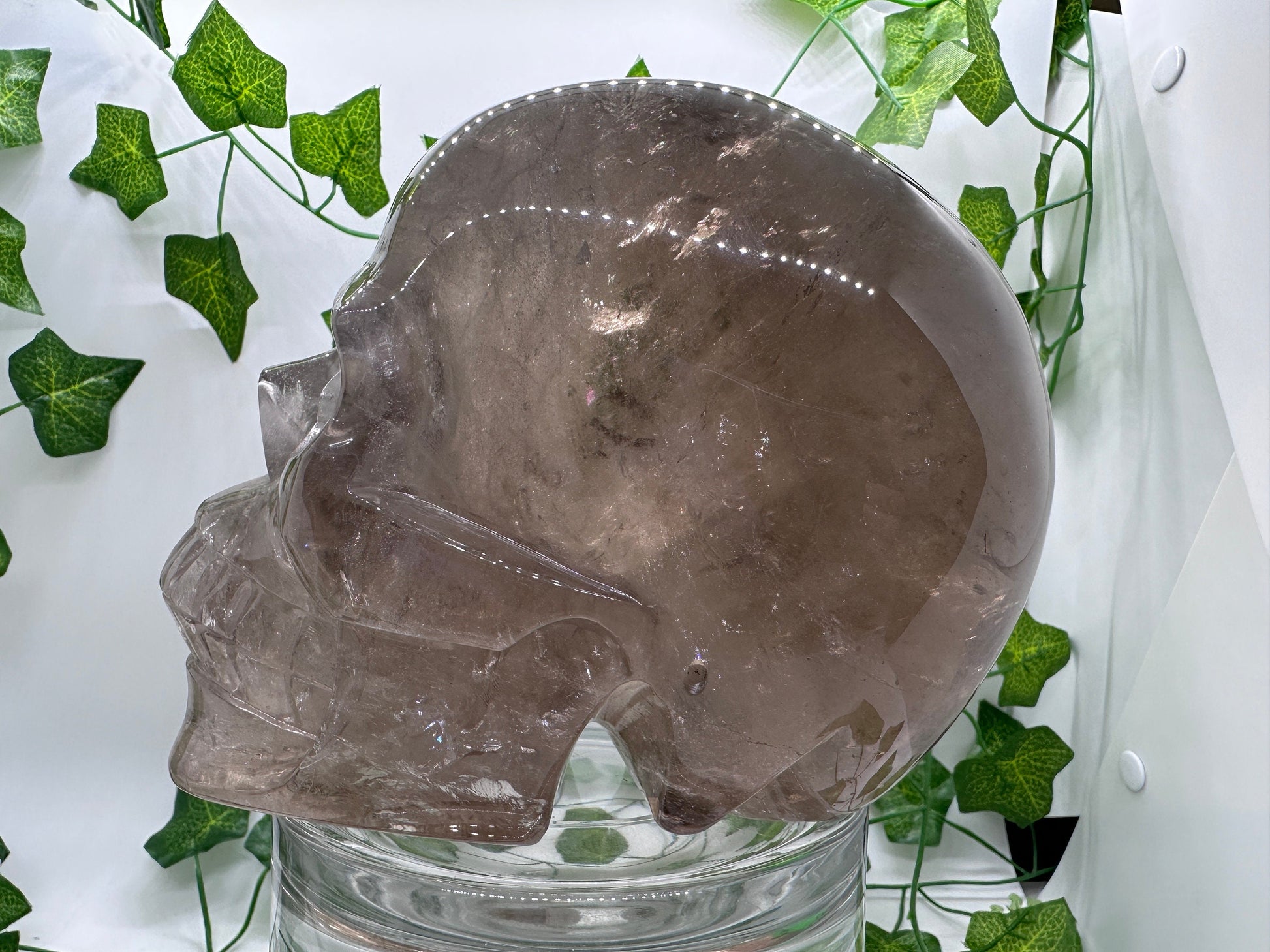 7lb High Quality Smoky Quartz Skull(A) Skull Decor, Natural Crystal Skull, Hand Carved Skull, Crystal Skull, Reiki Healing Statue collection