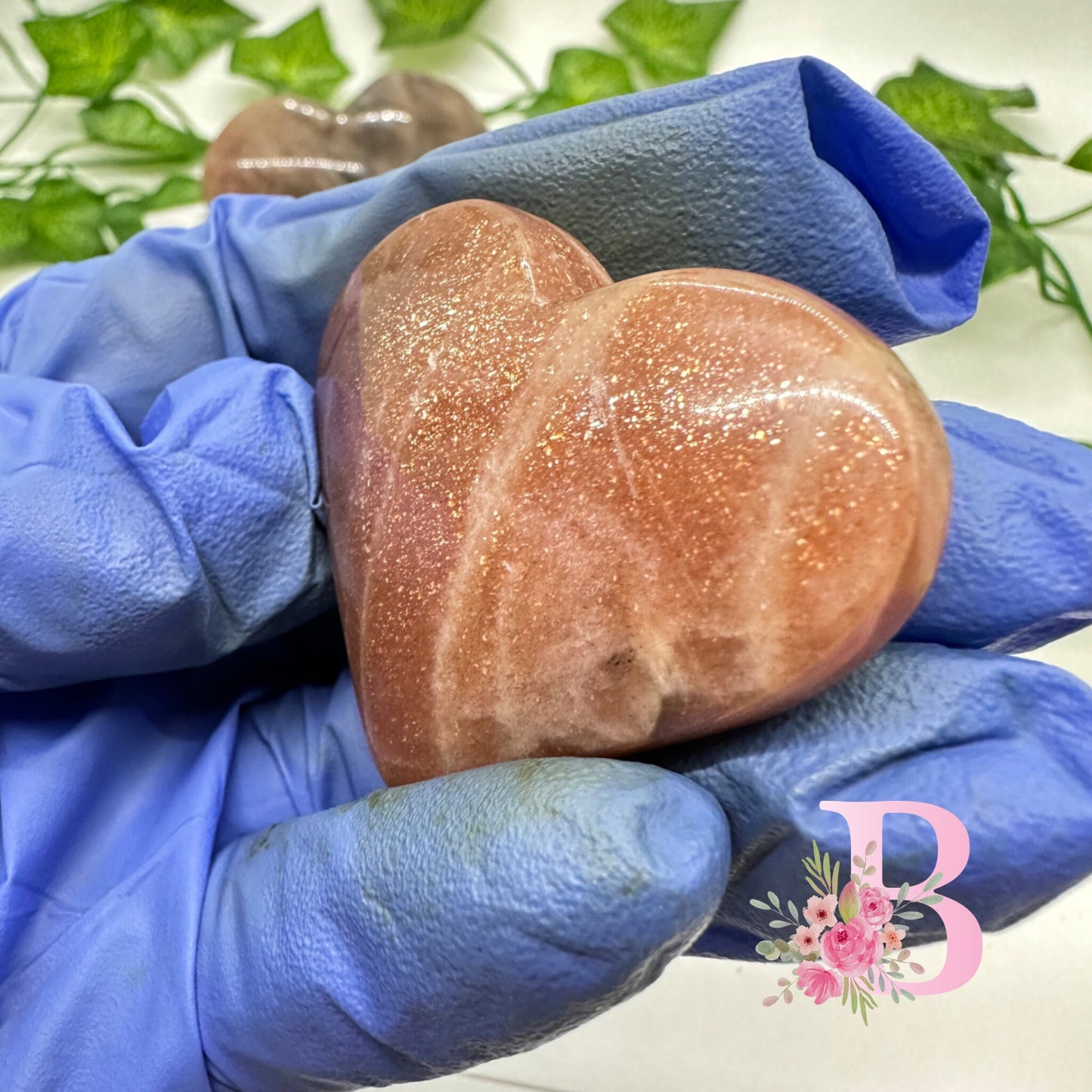 Sunstone Heart Carvings