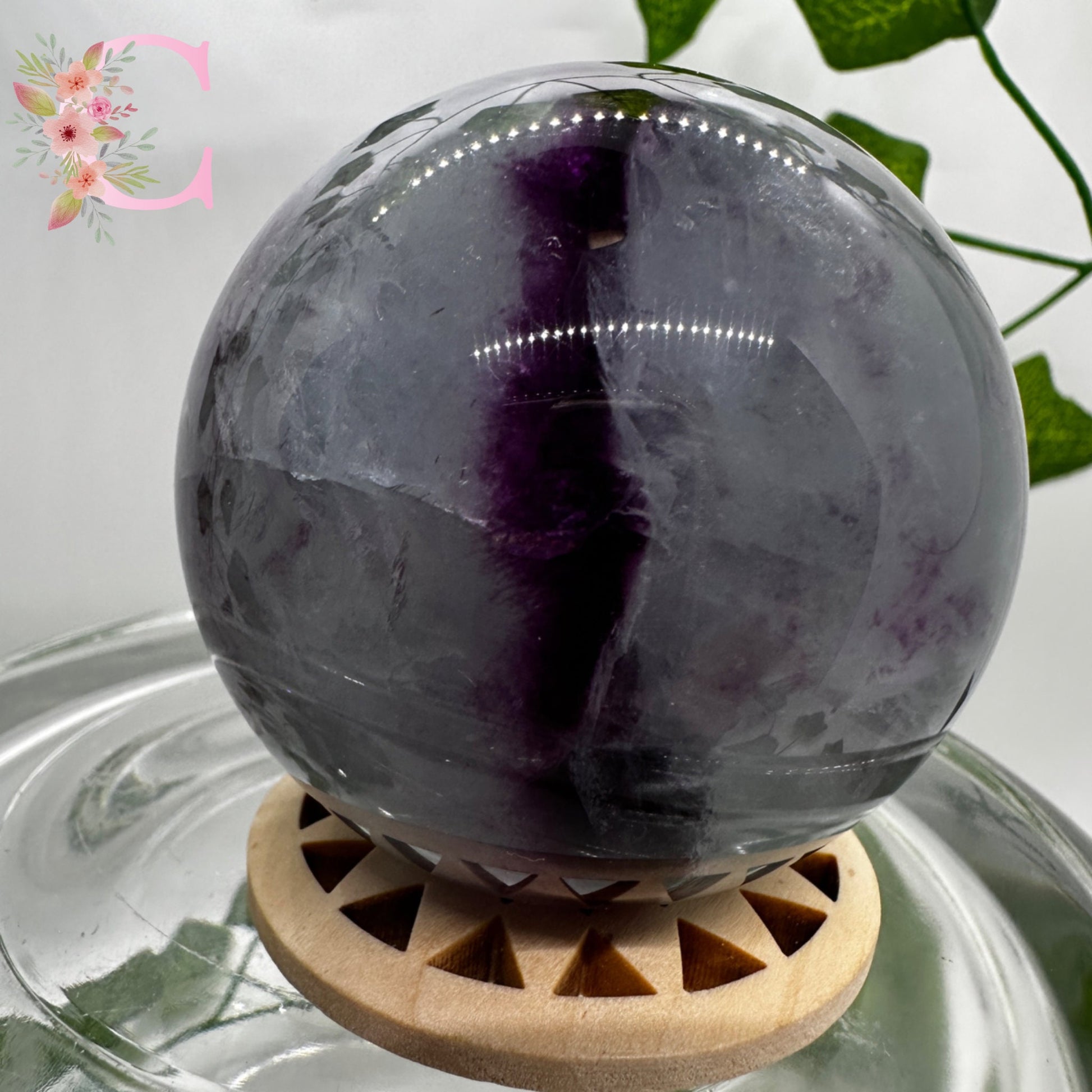 Blue and Purple Fluorite Sphere (C-D) You chose