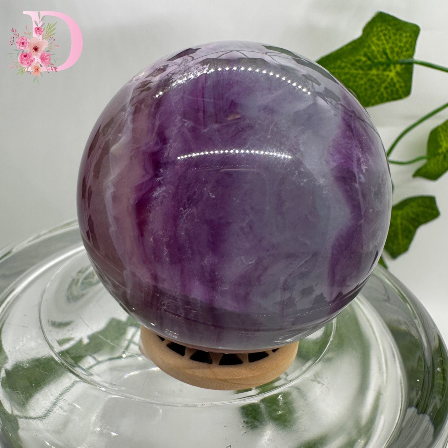 Blue and Purple Fluorite Sphere (C-D) You chose
