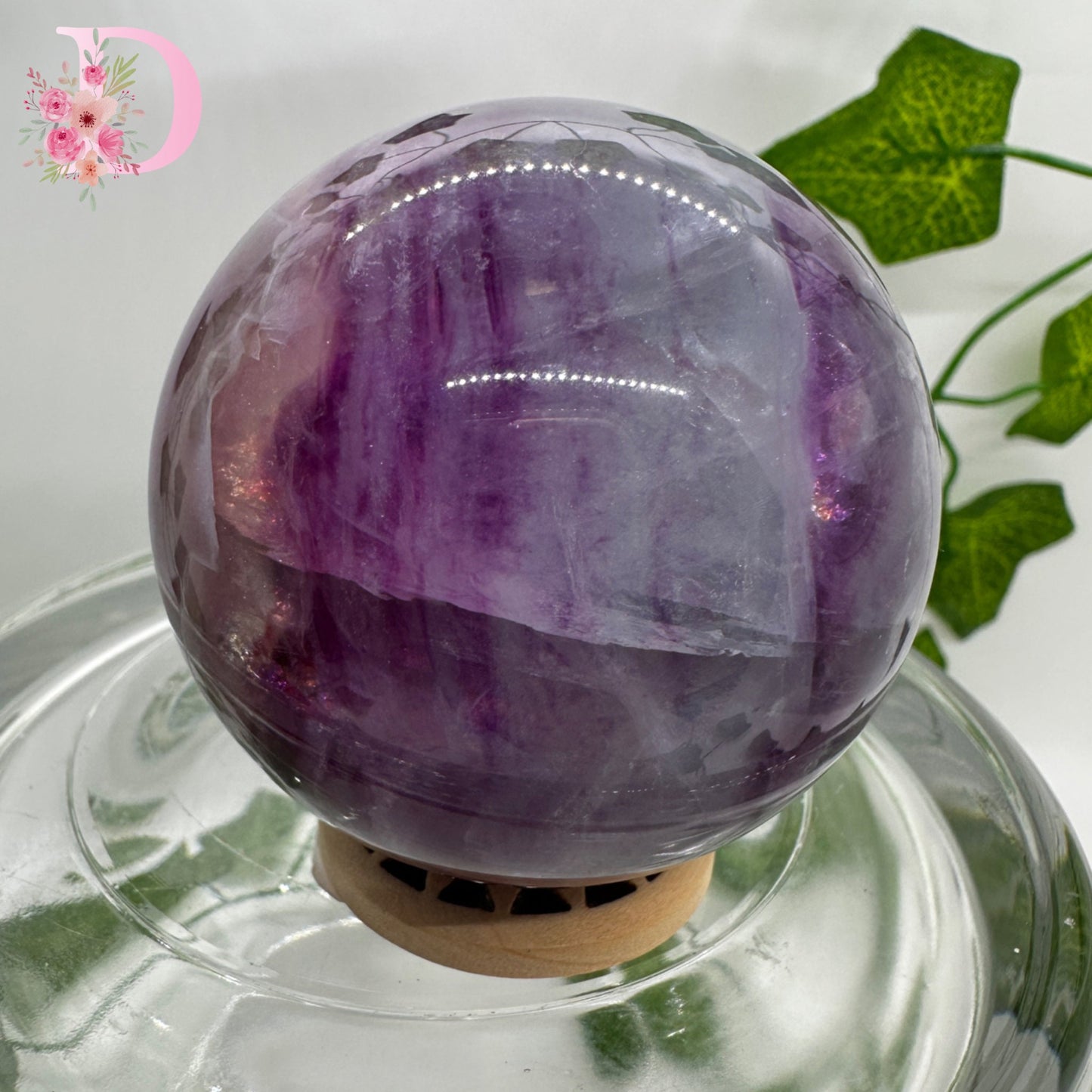 Blue and Purple Fluorite Sphere (C-D) You chose