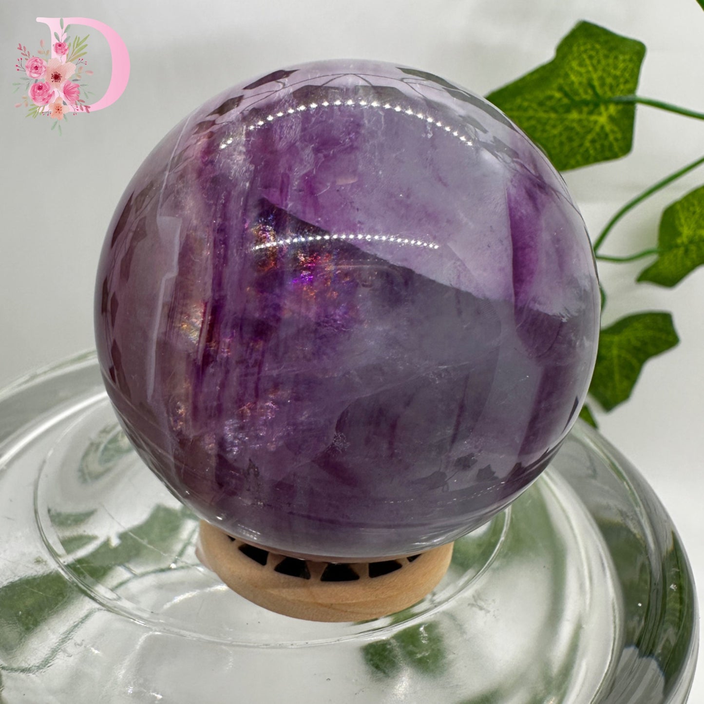 Blue and Purple Fluorite Sphere (C-D) You chose